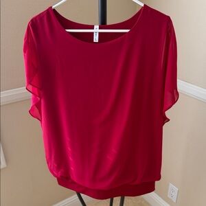 Elegant Red Women's Top